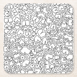 Funny feminist baby kartonnen onderzetters