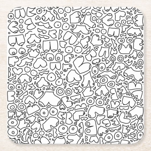 Funny feminist baby kartonnen onderzetters (Voorkant)