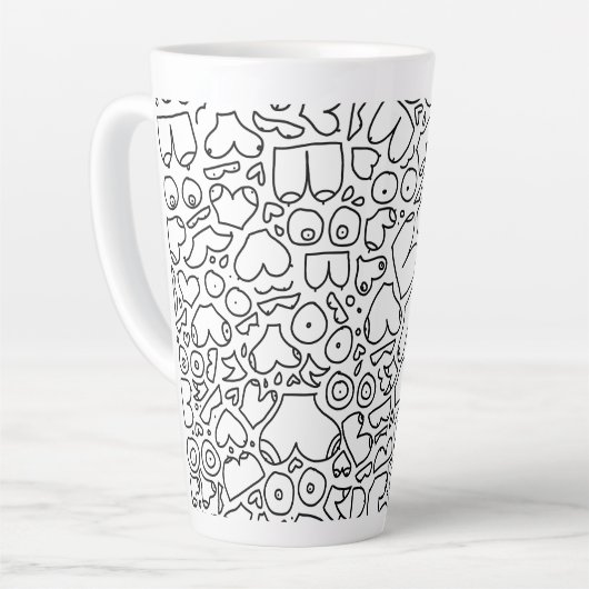 Funny feminist baby latte mok (Linkerhoek)