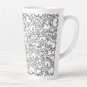 Funny feminist baby latte mok (Rechts)