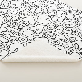 Funny feminist baby sherpa deken