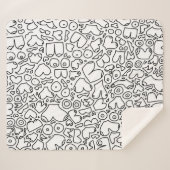 Funny feminist baby sherpa deken (Voorkant (horizontaal))