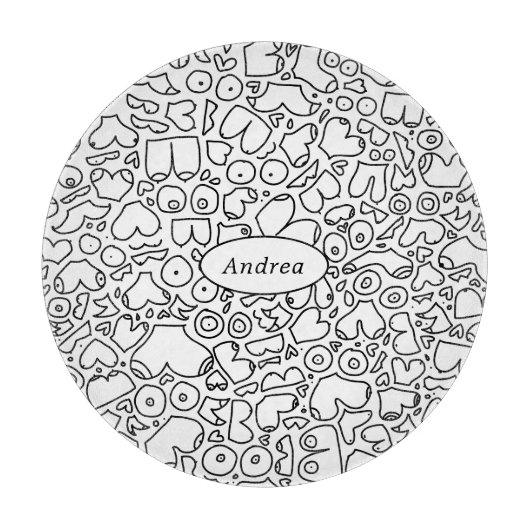 Funny feminist baby snijplank (Voorkant)