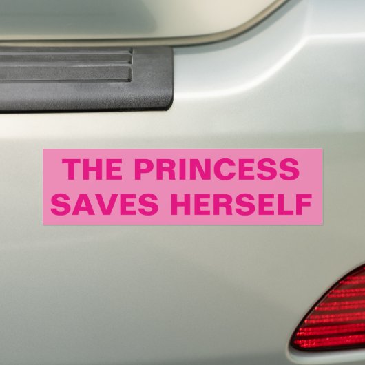 Funny Feminist Bumpersticker (Op auto)