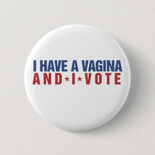 Funny feminist humor ronde button 5,7 cm