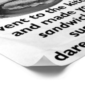 Funny Feminist maakt me een Sandwich Poster (Hoek)