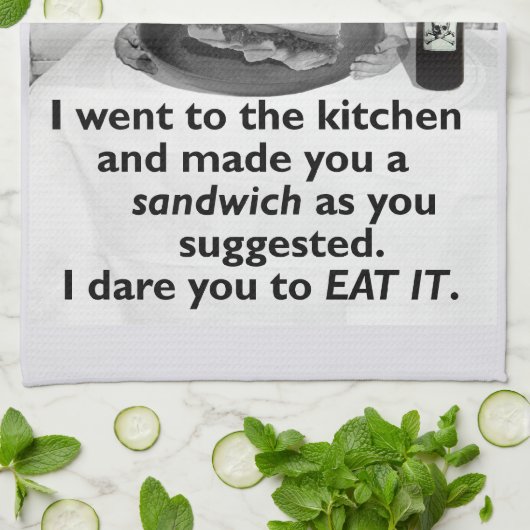 Funny Feminist maakt me een Sandwich Theedoek (Gevouwen)