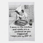 Funny Feminist maakt me een Sandwich Theedoek (Verticaal)