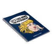 Funny Feminist Pop Art Anti Patriarchy Quote Woman Notitieboek (Rechterzijde)