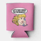 Funny Feminist Pop Art Anti Patriarchy Retro Roze Blikjeskoeler (Voorkant)