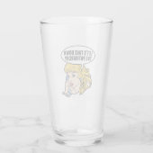 Funny Feminist Pop Art Anti Patriarchy Retro Women Glas (Achterkant)