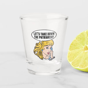 Funny Feminist Pop Art Anti Patriarchy Retro Women Shot Glas