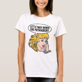 Funny Feminist Pop Art Retro Politiek Patriarchaat T-shirt (Voorkant)