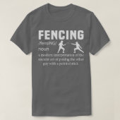 Funny Fencer Design Dictionary Fencing 1 T-shirt (Design voorkant)
