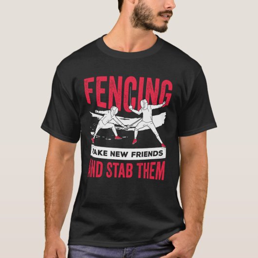 Funny Fencer Gift T-shirt (Voorkant)