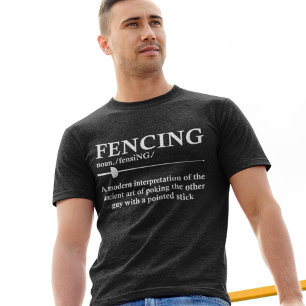Funny Fencing Definition Fencer Dictionary T-shirt