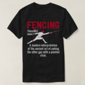 Funny Fencing Definition T-shirt (Design voorkant)