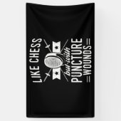 Funny Fencing Design as Chess but with Puncture Spandoek (Verticaal)