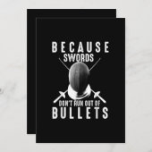 Funny Fencing Gift Cute Fencer Love Sword Fighter Feestdagenkaart (Voorkant / Achterkant)