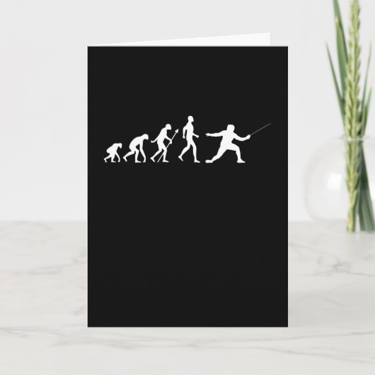 Funny Fencing Gift for Fencer Mannen and Women Kaart (Voorkant)