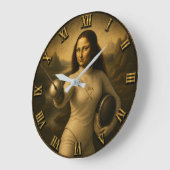 Funny Fencing Mona Lisa Épée Foil Saber Gift Grote Klok (Hoek)