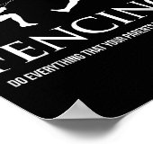 Funny Fencing Shirt - Everything Your Parents Told Poster (Hoek)