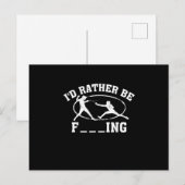Funny Fencing Sport Gift Cute Fencers Fighters Aankondigingskaart (Voorkant / Achterkant)