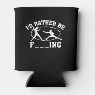 Funny Fencing Sport Gift Cute Fencers Fighters Blikjeskoeler