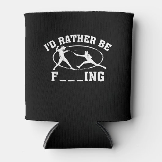 Funny Fencing Sport Gift Cute Fencers Fighters Blikjeskoeler (Voorkant)