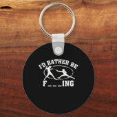 Funny Fencing Sport Gift Cute Fencers Fighters Sleutelhanger (Voorkant)