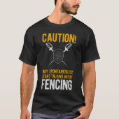 Funny Fencing T-shirt (Voorkant)