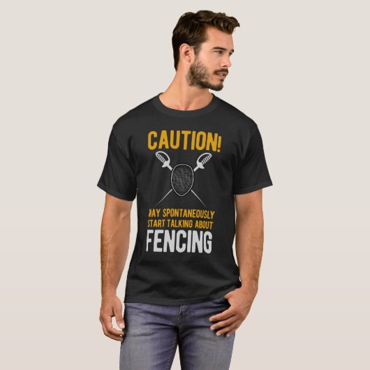 Funny Fencing T-shirt (Voorkant volledig)