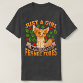 Funny Fennec Fo Lover is gewoon een meisje dat van T-shirt (Design voorkant)