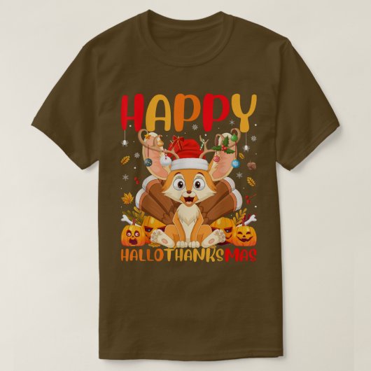 Funny Fennec Fox Lover Happy Fennec Fox HelloDank T-shirt (Design voorkant)