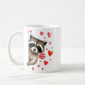 Funny Feral Raccoon Valentine's Day Sarcastic Humo Koffiemok (Links)