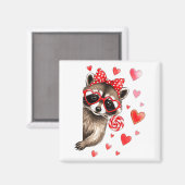 Funny Feral Raccoon Valentine's Day Sarcastic Humo Magneet (Voorkant / Achterkant)