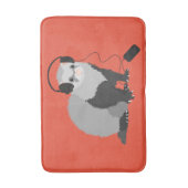 Funny Ferret Music Lover Badmat (Voorkant Verticaal)