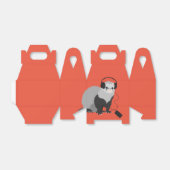 Funny Ferret Music Lover Bedankdoosjes (Uitgevouwen)