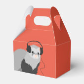 Funny Ferret Music Lover Bedankdoosjes (Voorkant Zijde)