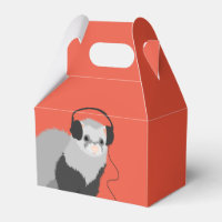 Funny Ferret Music Lover