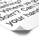 Funny Ferret Poster (Hoek)