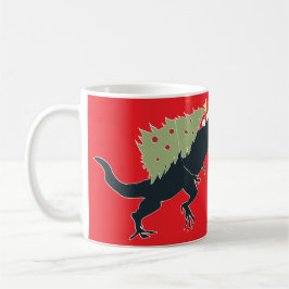 Funny Festive Dino Christmas Koffiemok
