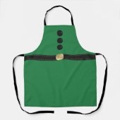 Funny Festive Green Kerstmis Elf Costume Schort (Voorkant)