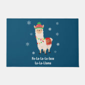 Funny Festive Llama Pun Kerstdoormat Deurmat (Voorkant)