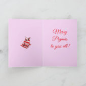 Funny Festive Pigs in Blankets Christmas Animal Lo Kaart (Binnen)