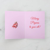 Funny Festive Pigs in Blankets Christmas Animal Lo Kaart (Binnen)