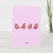 Funny Festive Pigs in Blankets Christmas Animal Lo Kaart (Achterkant)