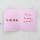 Funny Festive Pigs in Blankets Christmas Animal Lo Kaart (Binnen)