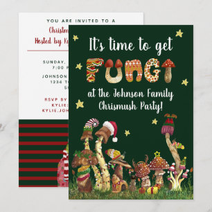 Funny Festive Pun Family Kerstparty Kaart