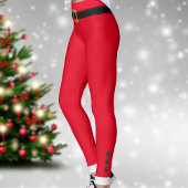 Funny Festive Red Kerstmis Elf Leggings